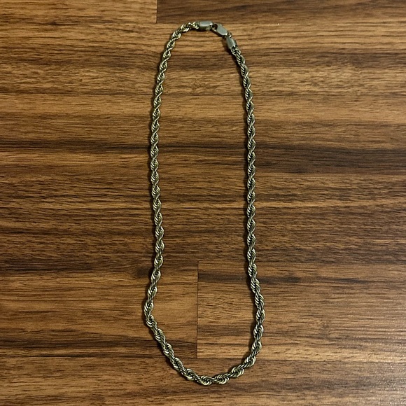 VTG 14K Gold Franco Necklace Chain Size: 2 Feet Long